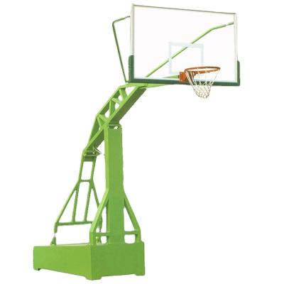 China Competitive Price Fiberglass Hydraulic Basketball Stand Adjustable Basketball Stand for sale