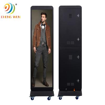 China Outdoor Portable Advertising P4 Advertising Led Poster Display Digital Screen WIFI/USB/PC/4G/Phone Control for sale