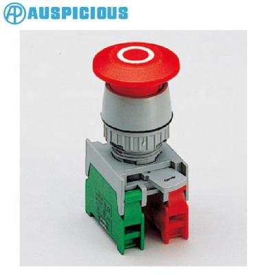 China 22mm Waterproof IP65 Mushroom Head PUSH ON - PUSH OFF Push Button Switch (GEPF22) GEPF22 for sale