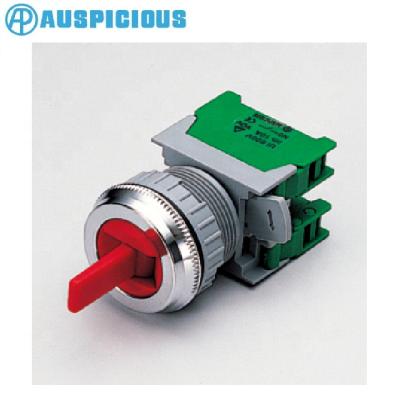 China 30mm 3 Position Diverter Spring Return Selector, IP65 (LUS303) LUS303-2/O for sale