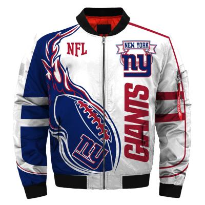 China QUICK DRY NFL Giants 32 Teams Outdoor Jackets Wholesale 1 Moq Drop Shipping Mens Jacket White Bomber Jacket For Men for sale