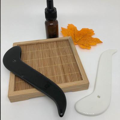 China face& Neck& OEM Customized Body Massage Tool Guasha Gua Sha Facial Lifting Scratching Stone Tool / Odm 95 Guasha for sale