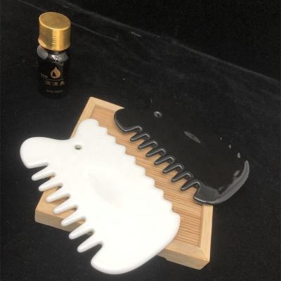 China face& Neck& Wholesale GUASHA Natural Body Massage Product Body Face Lift Cellulite Reduction Tool Gua Sha Gua Sha Comb Ceramic Facial Massage for sale