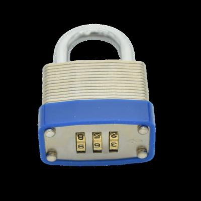 China High Quality Laminated Steel Body Padlock Wheel Password Lock for sale