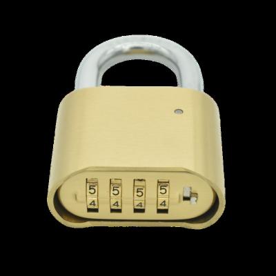 China Luxury High Quality Brass Password Lock Wheel Padlock Brass Candado for sale