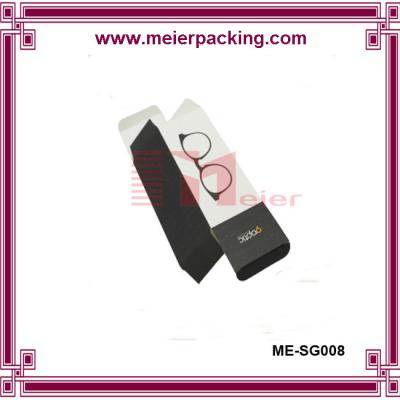 China Customized paper box for sunglass packaging/Collapsable flat black paper box ME-SG008 for sale