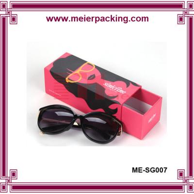 China Wholesale sunglasses hard paper box/Red Printed Rigid Art Paper Drawer Gift Box ME-SG007 for sale