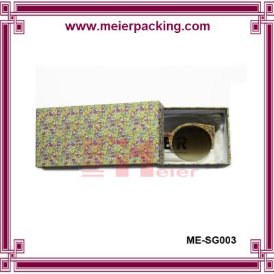 China Drawer box, paper sunglass packaging box, customize paper sunglass drawer box ME-SG003 for sale