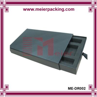 China Wholesale drawer open black rigid paper box with EVA insert ME-DR002 for sale