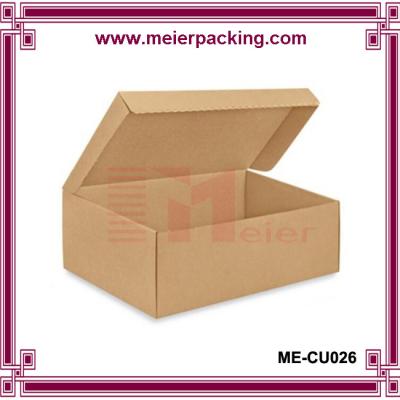 China Rigid Cardboard Corrugated Paper Brown Box for Men Shoes ME-CU026 for sale