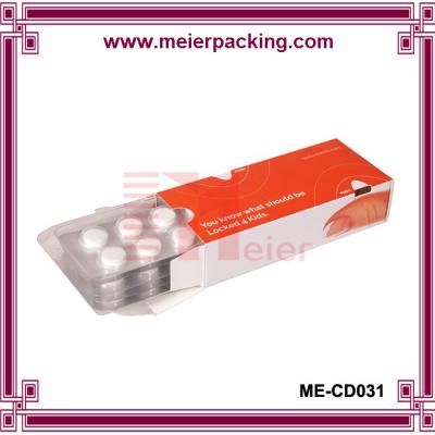 China Logo Printed Paper Medicine Pill Box/Custom Pill Medicine Paper Box with Lock ME-CD031 for sale