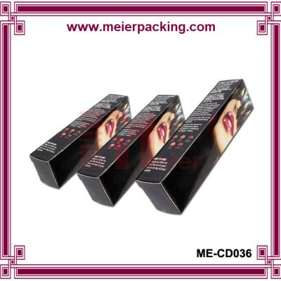 China Popular Gloss Lipstick Paper Box/Black paper printed lipstick box ME-CD036 for sale