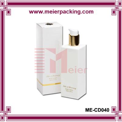 China Ivory matte paper box for lotion/Custom body lotion packaging paper box ME-CD040 for sale