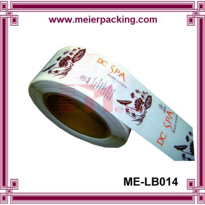 China High Quality Logo Printed Self Adhesive Label,Custom Glossy Laminated Vinyl Sticker ME-LB014 for sale