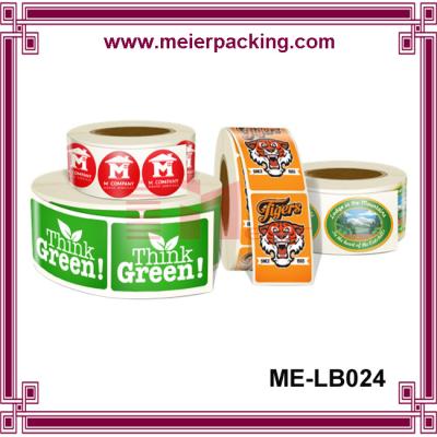 China Custom PET label stickers for jars and bottles/Paper Labels Rolls for Gifts and Crafts ME-LB024 for sale