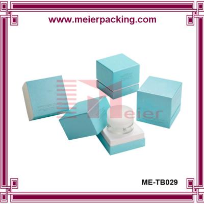 China Costom design cosmetic paper box/Sky blue elegent face cream packaging box  ME-TB029 for sale