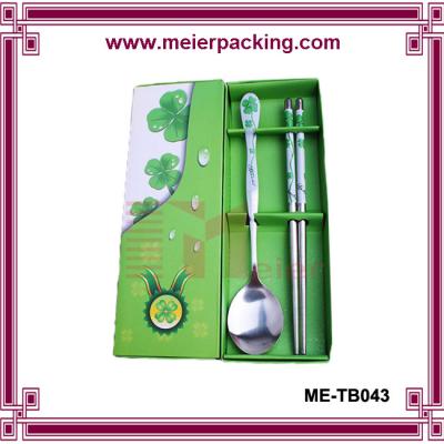 China Custom color spoon paper box/Tableware Spoon Packaging Paper Box/Cheap cutlery paper gift box ME-TB043 for sale