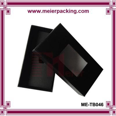 China High-end Paper Bow Tie Box Wholesale/Luxury Men Paper Gift Tie Box/custom black paper bow tie box  ME-TB046 for sale