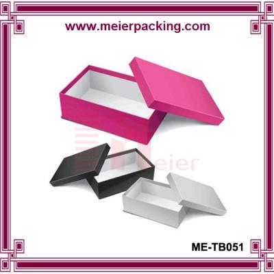 China Apparel/Clothing packaging flip lid paper gift box, luxury paper custom shoe box  ME-TB051 for sale