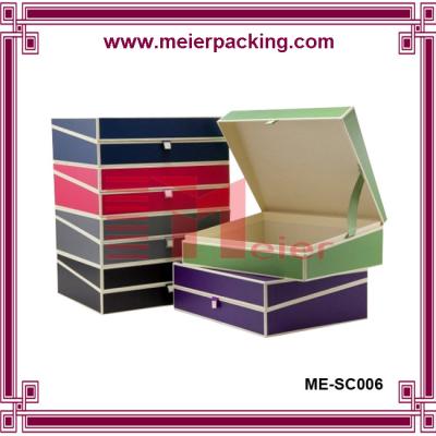 China Color Printed Clamshell Cardboard Paper Gift Box/China Clamshell Box Manufacturers and Suppliers ME-SC006 for sale