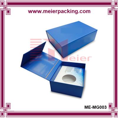 China Cosmetic Face CreamPackaging Paper Box with Magnetic Closure/Custom Printed Blue Paper Box ME-MG003 for sale