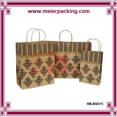 China Twist Handle Kraft Paper Bag/Printed Kraft Paper Gift Box/Shopping Kraft Paper Bag Packaging ME-BG015 for sale