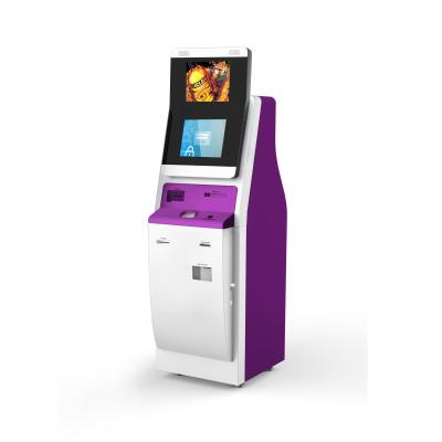 China Cash Payment / Exchange Currency Exchange Machine ATM Kiosk With Cash Acceptor And Dispenser for sale