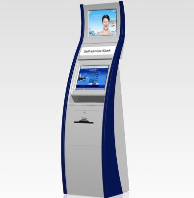 China POS Floor Design Outdoor KMY Curved And Slim Kiosk for sale