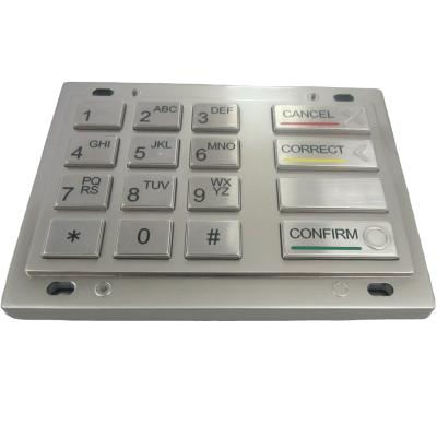 China PCI 4.0 ATM PPE high quality zinc alloy digital pin protection with function keys for sale