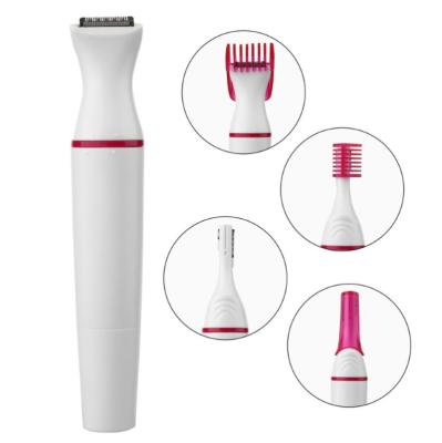 China Portable Mini Painless 5 in 1 Multifunctional Women Electric Eyebrow Nose Trimmer Facial Hair Removal Shaver Body Hair Remover for sale