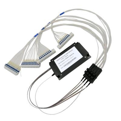 China Parte superior lisa atérmica personalizada do módulo 40CH 100GHz Calibre de diâmetro de fios Dwdm Mux Demux à venda