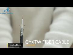 2 / 4 / 6 / 8 / 12 / 16 / 24 Core Single Mode Outdoor Armoured G657A GYXTW Fiber Optical Cable