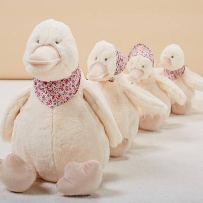 China Sitting Plush Farm Animal Baby Playing Soft Stuffed Duck Plush Duck Toys For Kids Home Decoration for sale