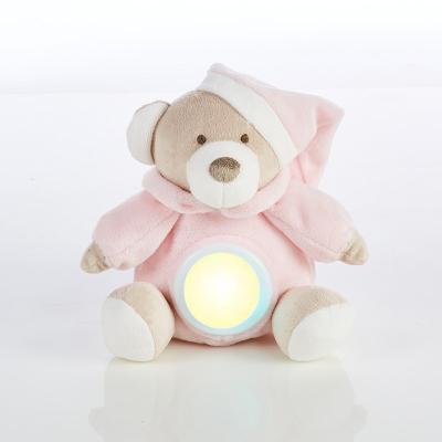 China OEM ODM Modern Custom Plush Toy Baby Night Light Bear Rabbit 2021 Kids LED Night Light Speaker for sale