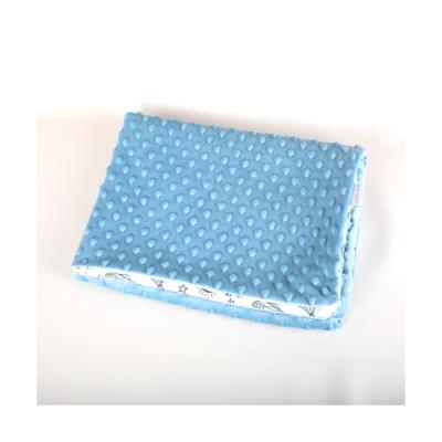 China Polyester Newborn Soft Folded Dot Baby Blanket For Winter Warm for sale