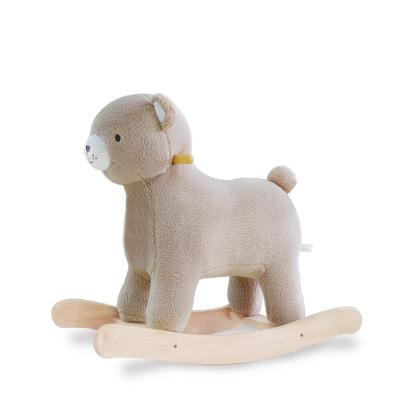 China Ride On Wooden 100% Cotton Stuffed Unicorn Baby Animal Rocking Toy Newborn ODM New Arrival OEM Rocking Horse Toy for sale