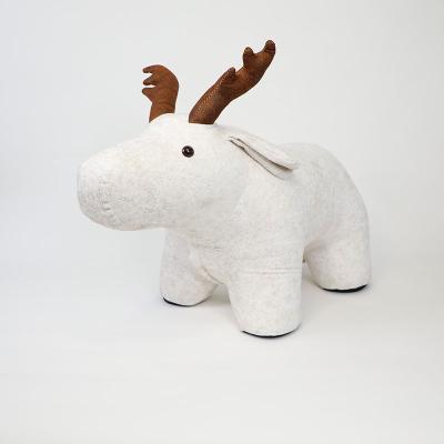 China Custom Storage OEM ODM Items Cloth Deer Stool Rabbit Shaped To Cut Unicorn Wood Stools for sale