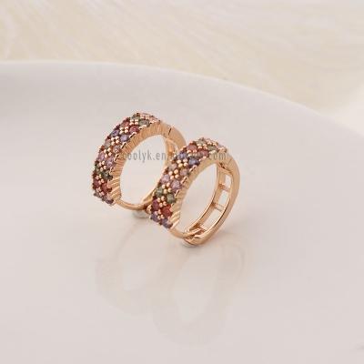 China New fashion earrings products 2021 ethnic wholesale 18k gold plated earrings jewelry import from China for sale