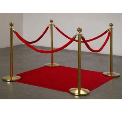 China Any Location Need Q Crowd Control Trackball Top Manager Rope Barrier With Red Velvet Rope for sale