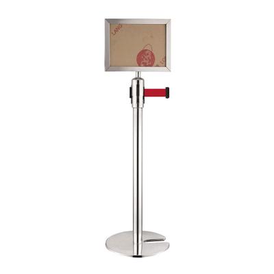 China Any Place Needs High Quality Crowd Control Hotel Display Sign Holder For Restaurant for sale