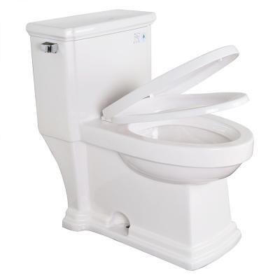 China Dual-Flush HILITE Bathroom Ceramics Glazed Sanitary Ware CUPC Dual Flushing Valve Floor Mounted Two Piece Toilet Chinese Wc Toilet for sale