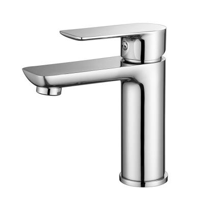 China Metered Faucets HILITE High Quality Watermark Single Handle Mixer Taps DR Brass Body Zinc Handle Bathroom Basin Faucet for sale