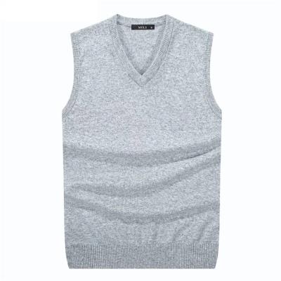 China Autumn Spring Cotton Knitted Solid Men's Sweater Vest Male Sweater Vest Male Business V-Neckline Viable 2019 New Slim Fit 3XL for sale