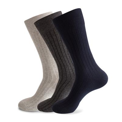 China High Quality Autumn Winter Warm Sporty Long Socks Combed Cotton Soft Solid Color Dress Socks For Men Breathable Plus Size Fashion for sale