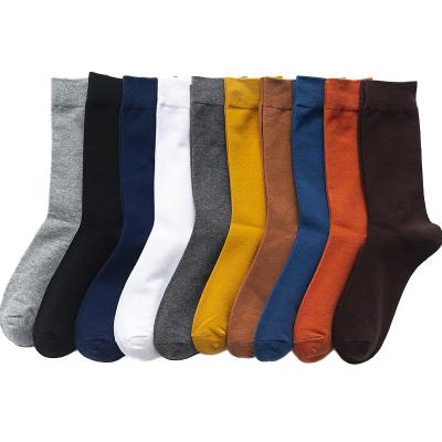 China New Sporty Men's; s color cotton thongs warmest size 39-46 Autumn Long Socks For Men business casual dress men's deodorant socks for sale