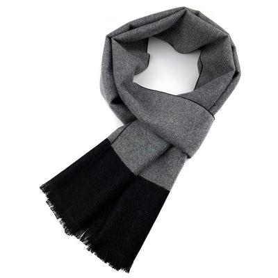 China Black Gray Scarf Business Long Wraps Men Plaid Autumn Winter Thick Warm Cashmere Mens Scarves New Medium Cotton; s red solid shawl A136 for sale