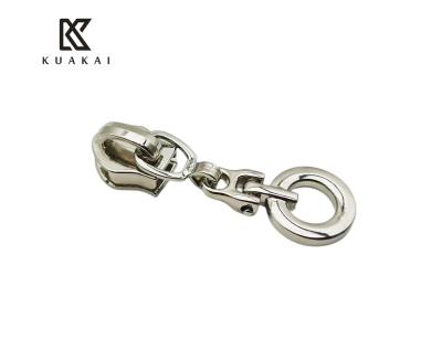 China New Design#3 #5 Nickel Free Kuakai Zipper Slider For S5016 School Bag Round Black Zipper Puller for sale