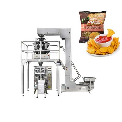 China VFFS Collar Type 14heads Puffed Food Packing Machine Weighing 100g for sale