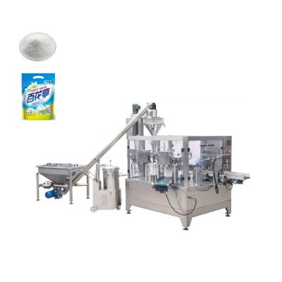 China Rotary Doypack Packing Machine For 1kg Washing Powder Wheat Flour Premade Bag for sale