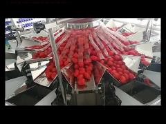 Multi Function Tomato Fruits Weighing And Packing Machine With Multihead